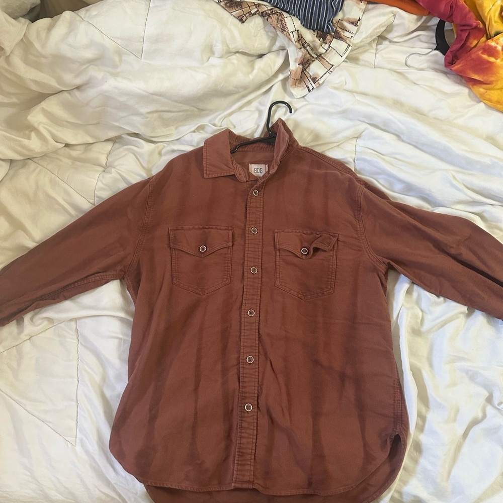 BDG Terracotta Collared Shirt